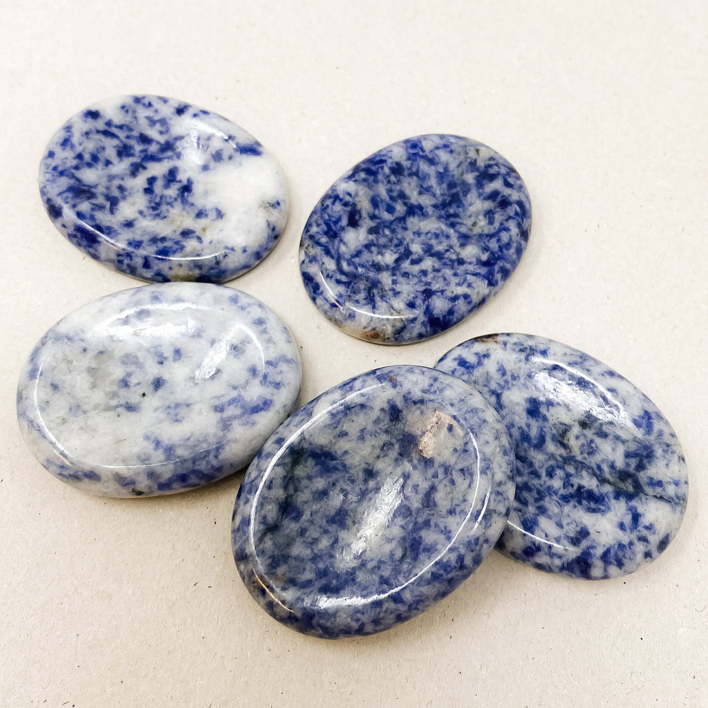 Natural Sodalite Worry Stones