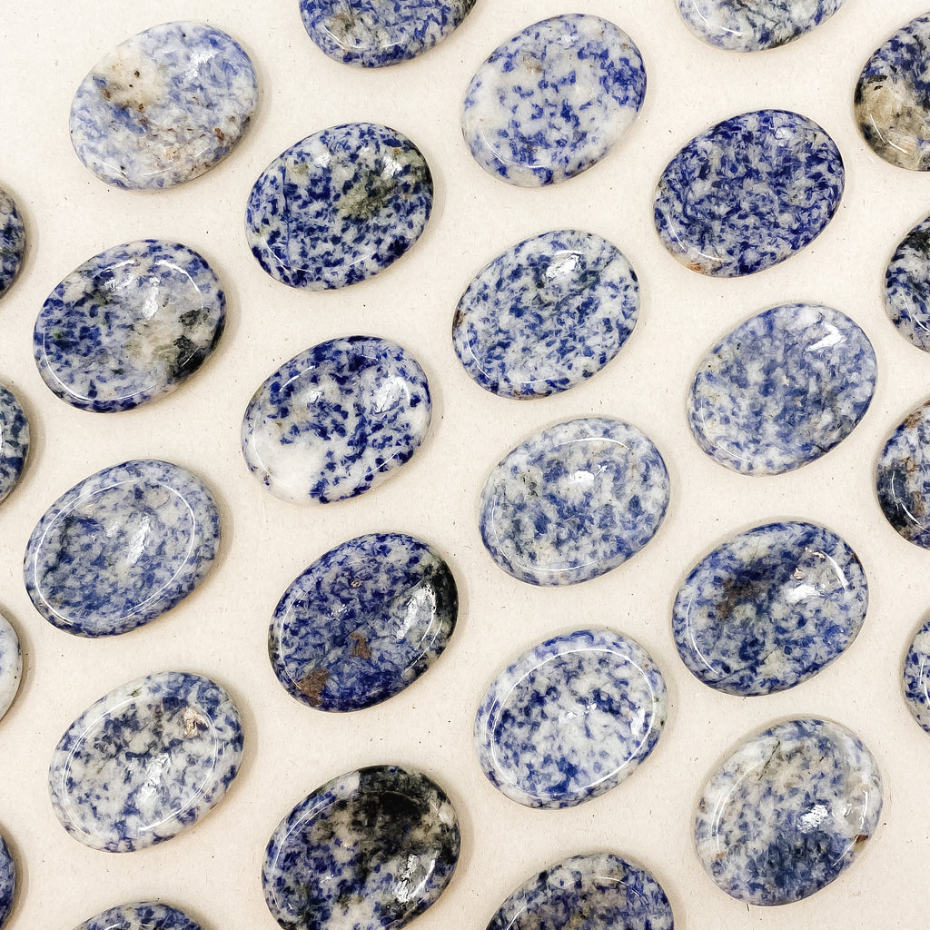 Natural Sodalite Worry Stones
