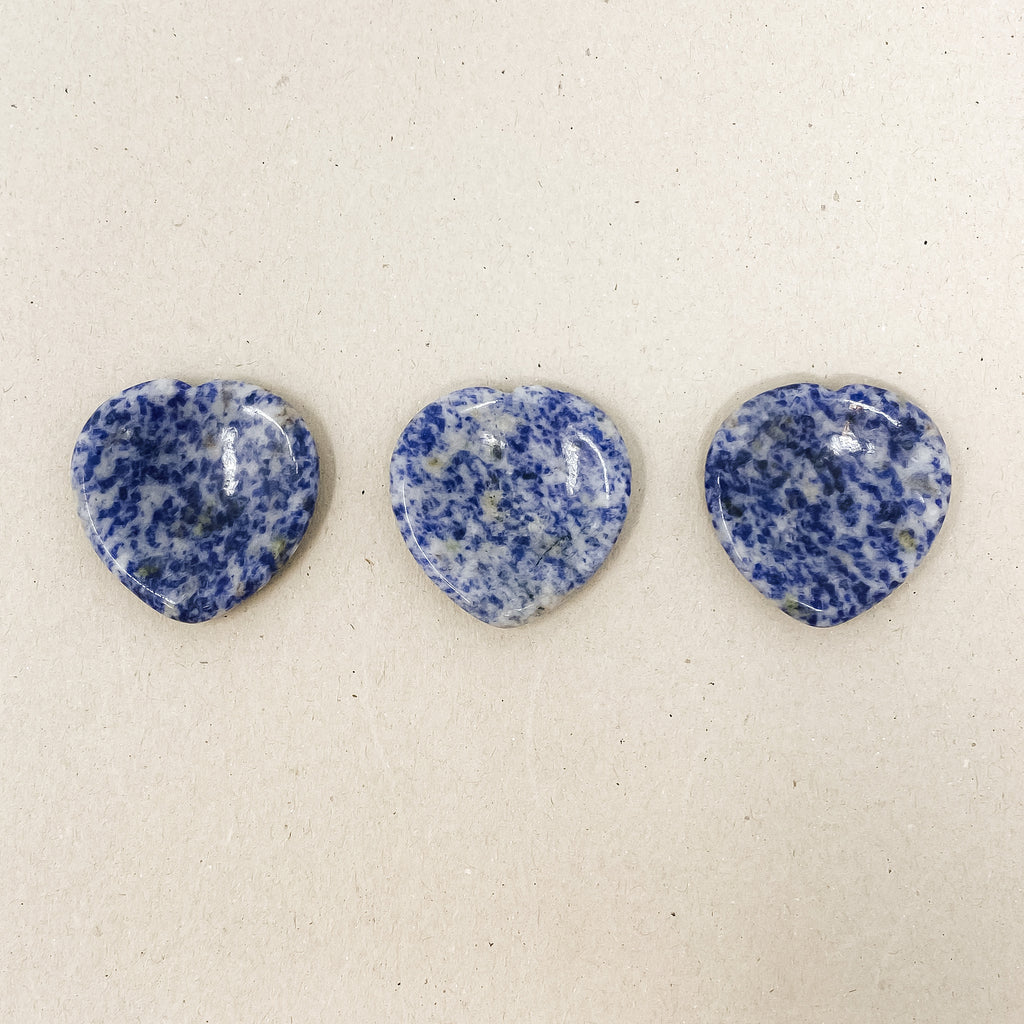 Sodalite Heart Shaped Worry Stone