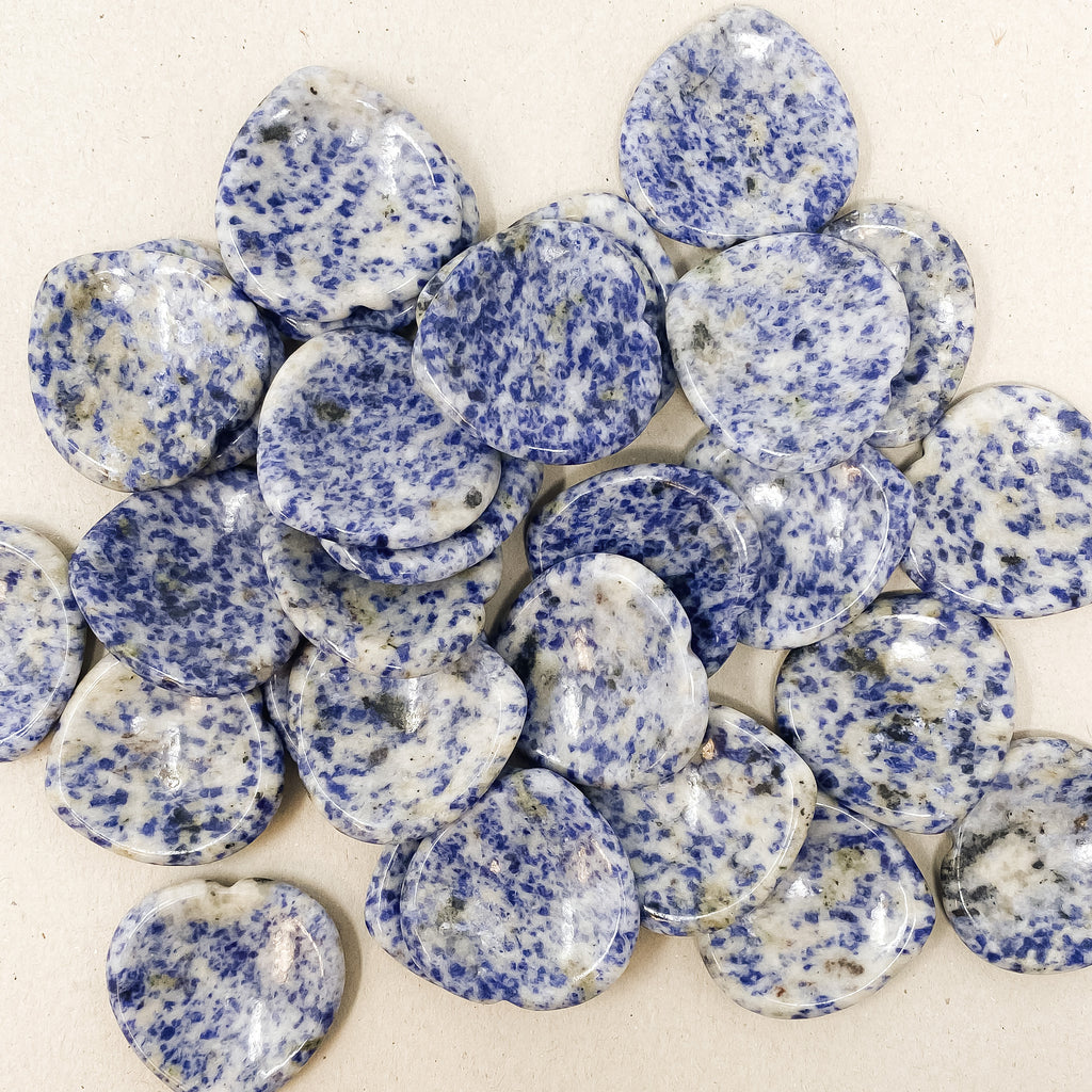 Sodalite Heart Shaped Worry Stone