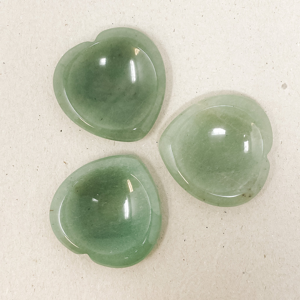 Green Aventurine Heart Shaped Worry Stone