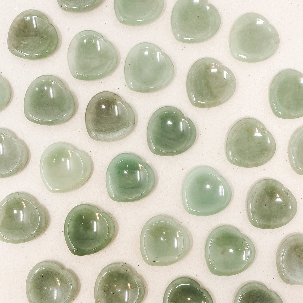 Green Aventurine Heart Shaped Worry Stone