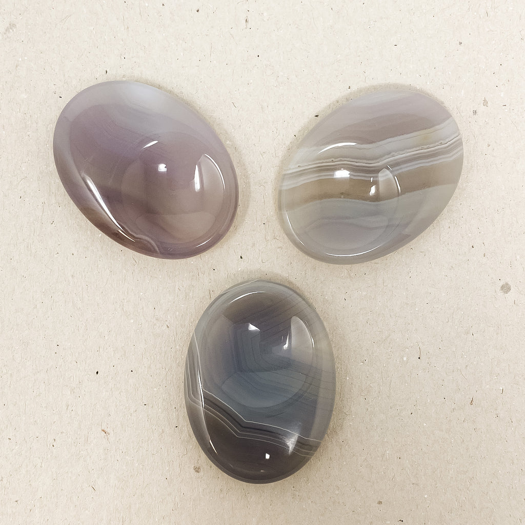 Small Gray Agate Worry Stone