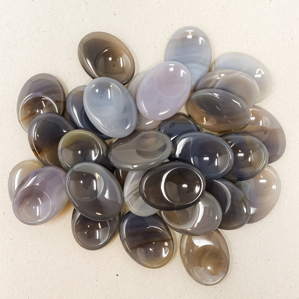 Small Gray Agate Worry Stone