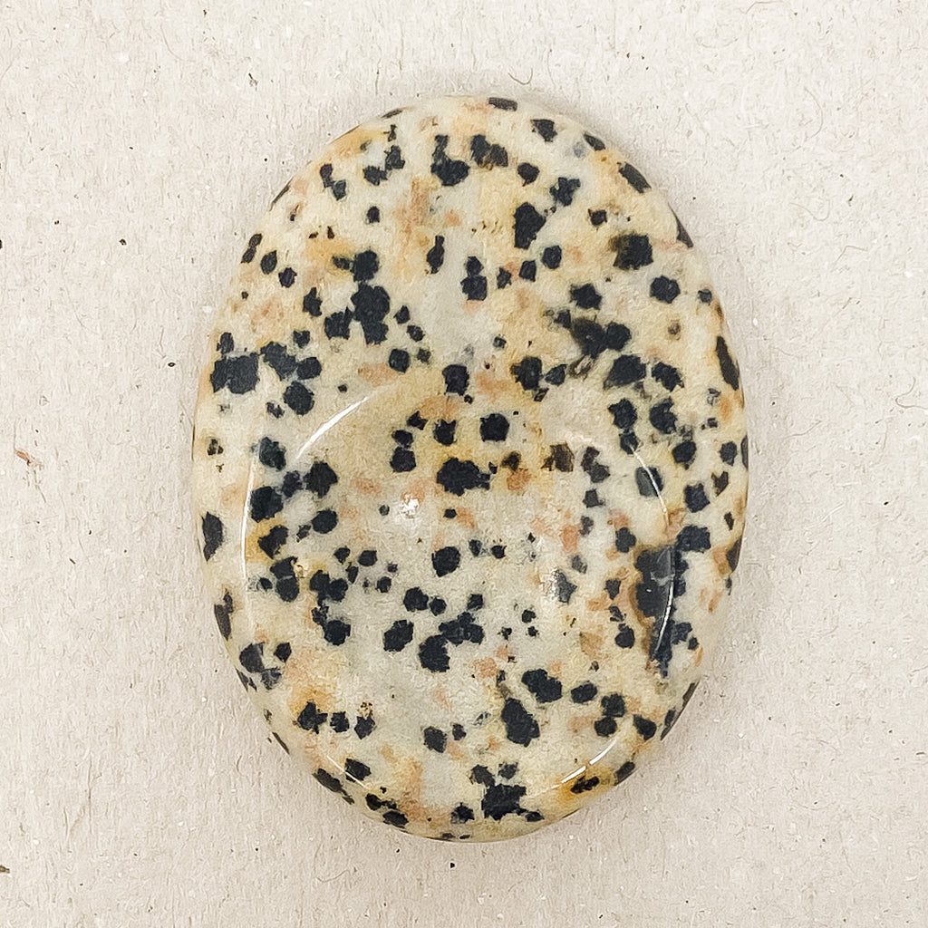 Small Dalmatian Jasper Worry Stone