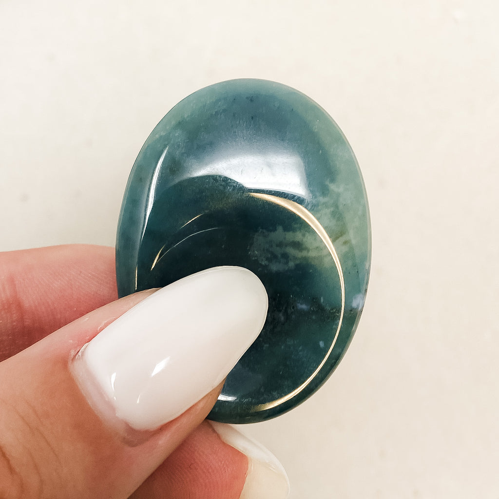 Small Indian Agate Worry Stone