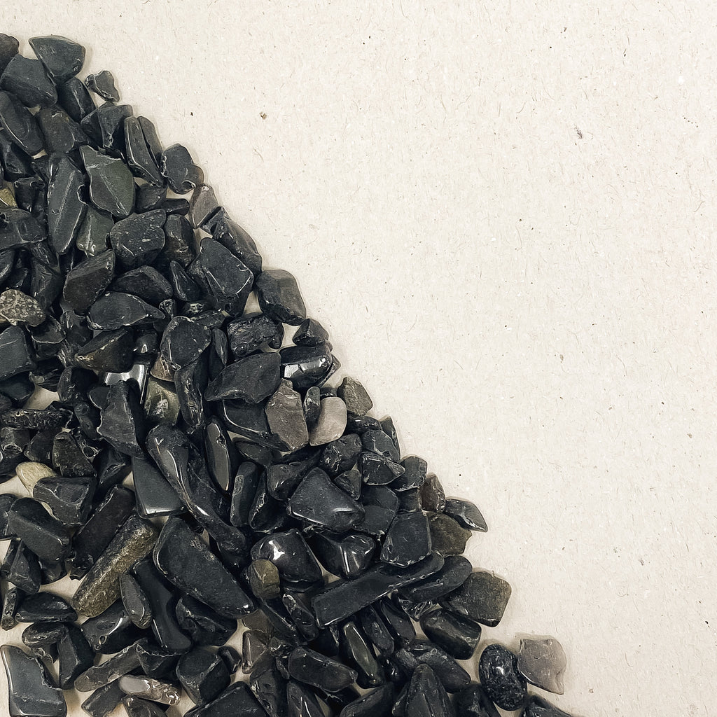Obsidian Gemstone Chips