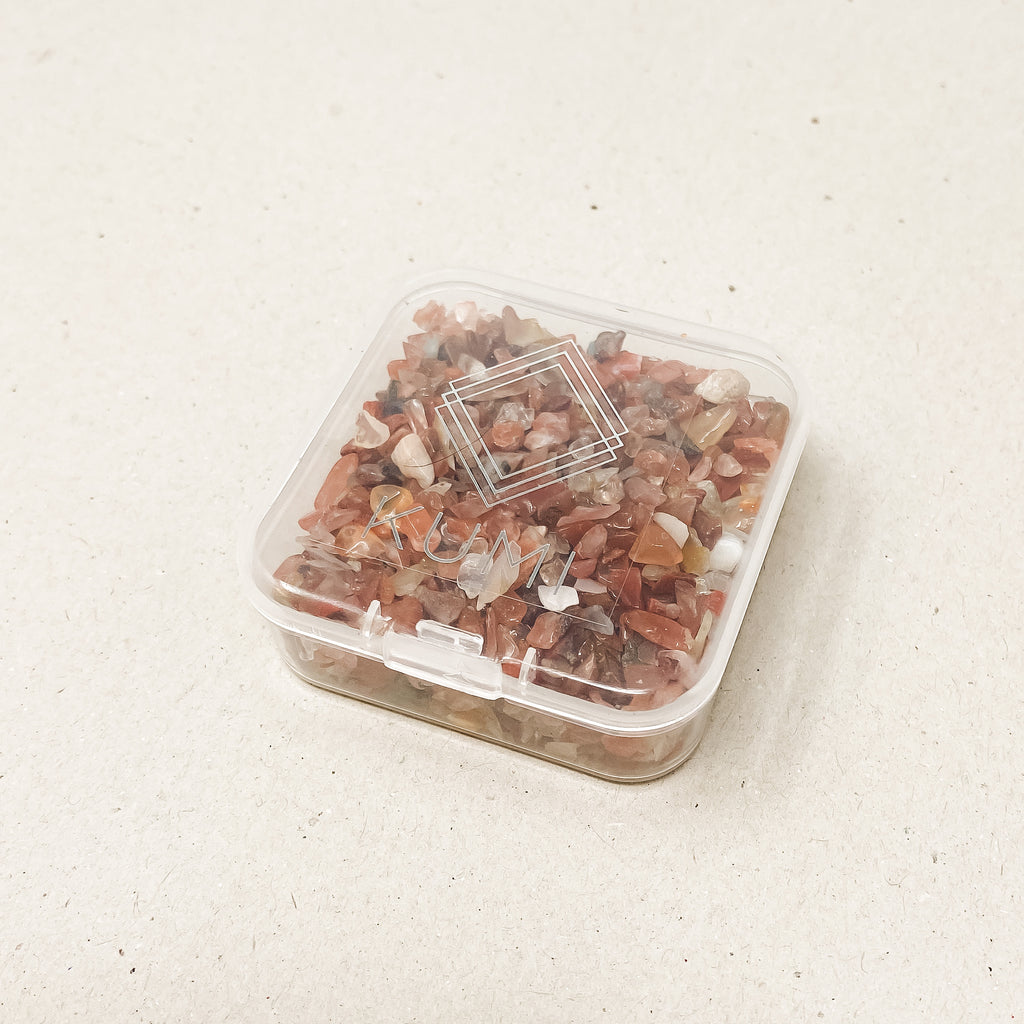 Red Agate Gemstone Chips