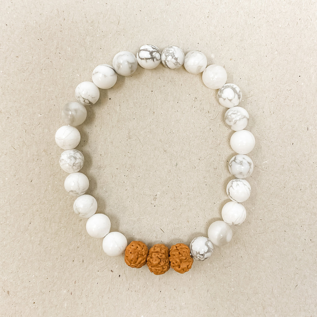White Howlite - Zen Diffuser Bracelet