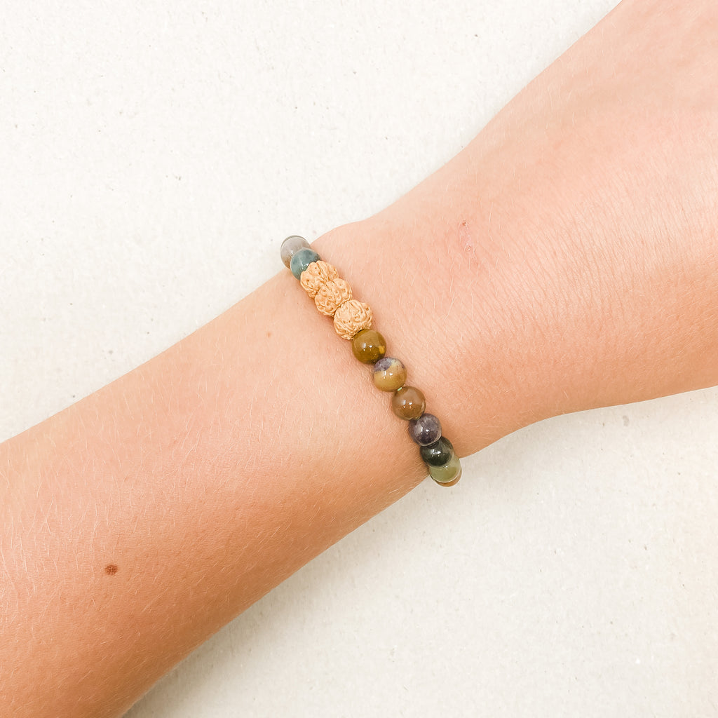 Indian Agate - Zen Diffuser Bracelet