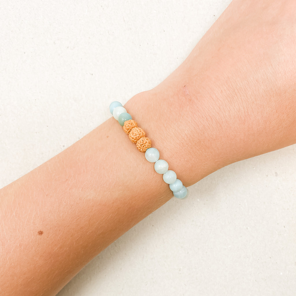 Light Amazonite - Zen Diffuser Bracelet