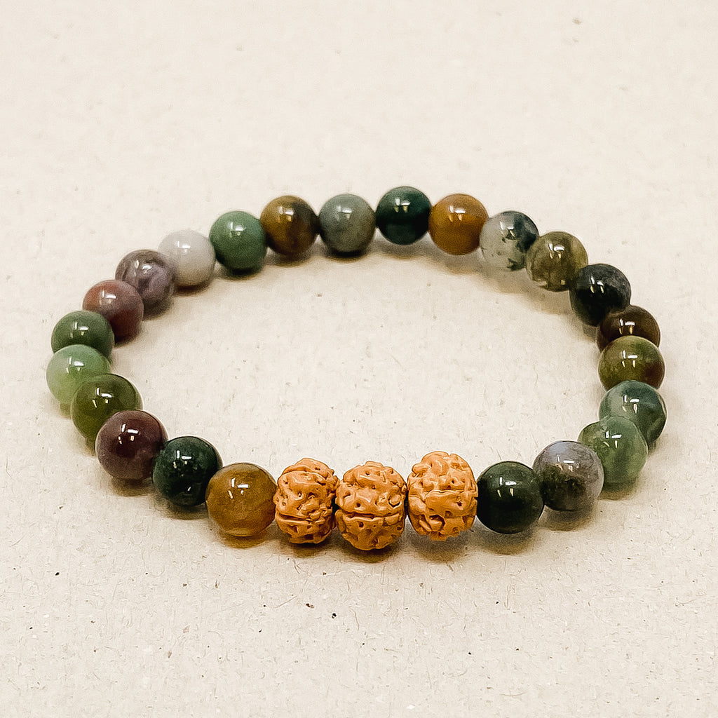 Indian Agate - Zen Diffuser Bracelet