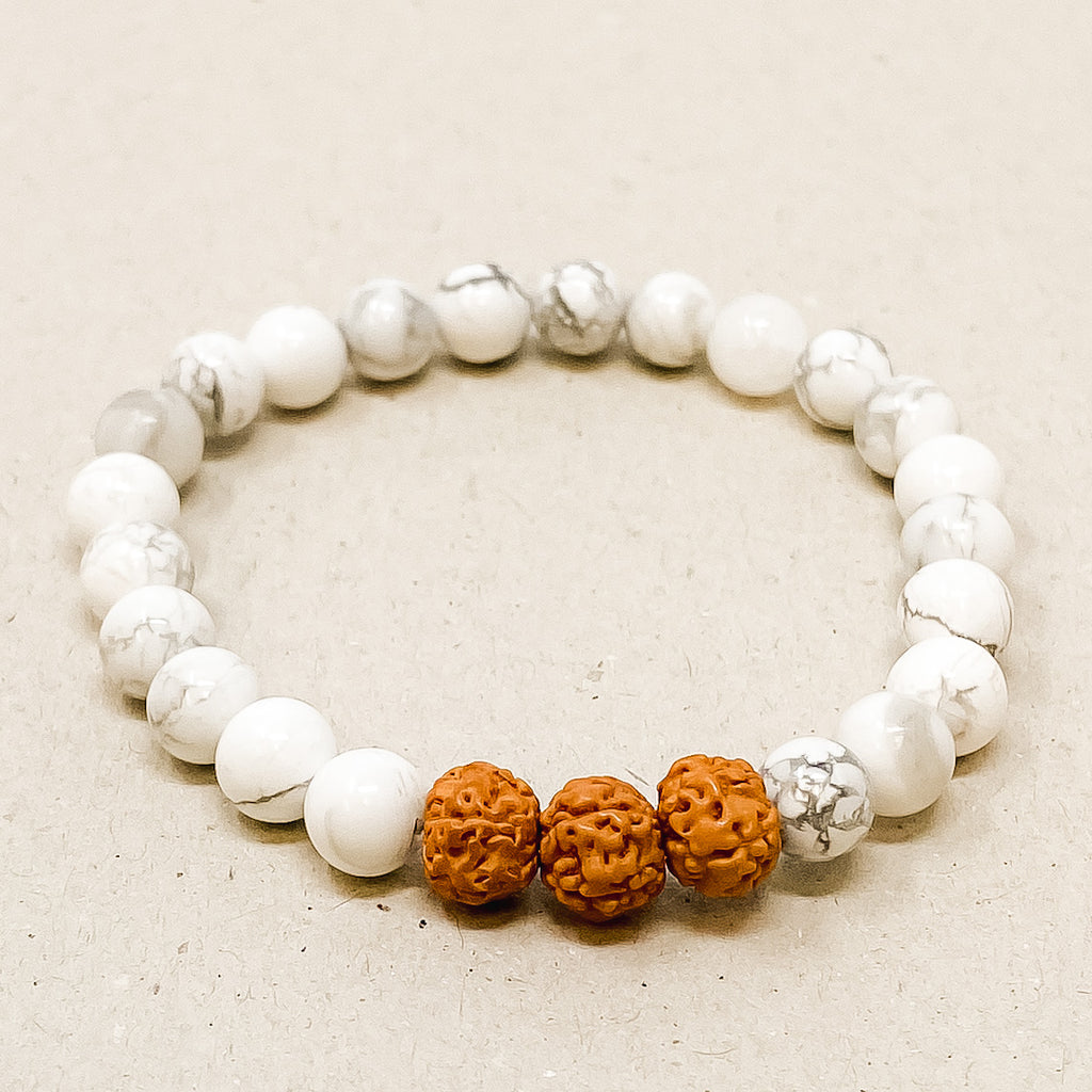 White Howlite - Zen Diffuser Bracelet