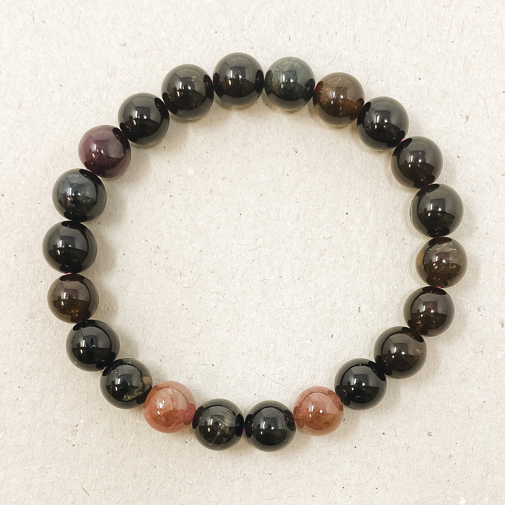 Rainbow Tourmaline 8mm Gemstone Bracelet