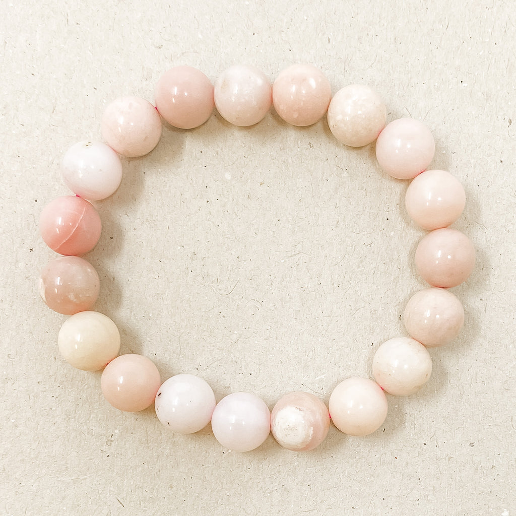 Pink Opal 8mm Gemstone Bracelet