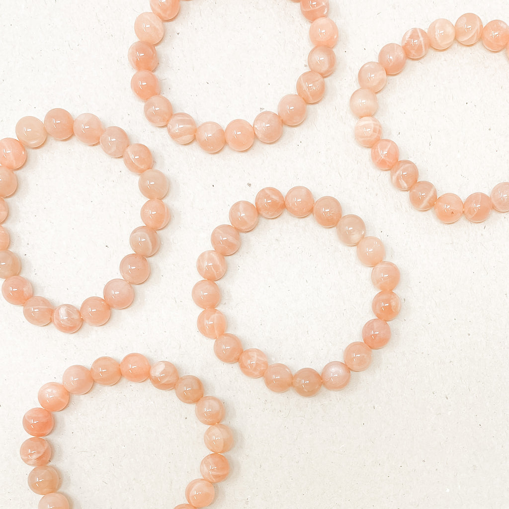 Sunstone 8mm Gemstone Bracelet