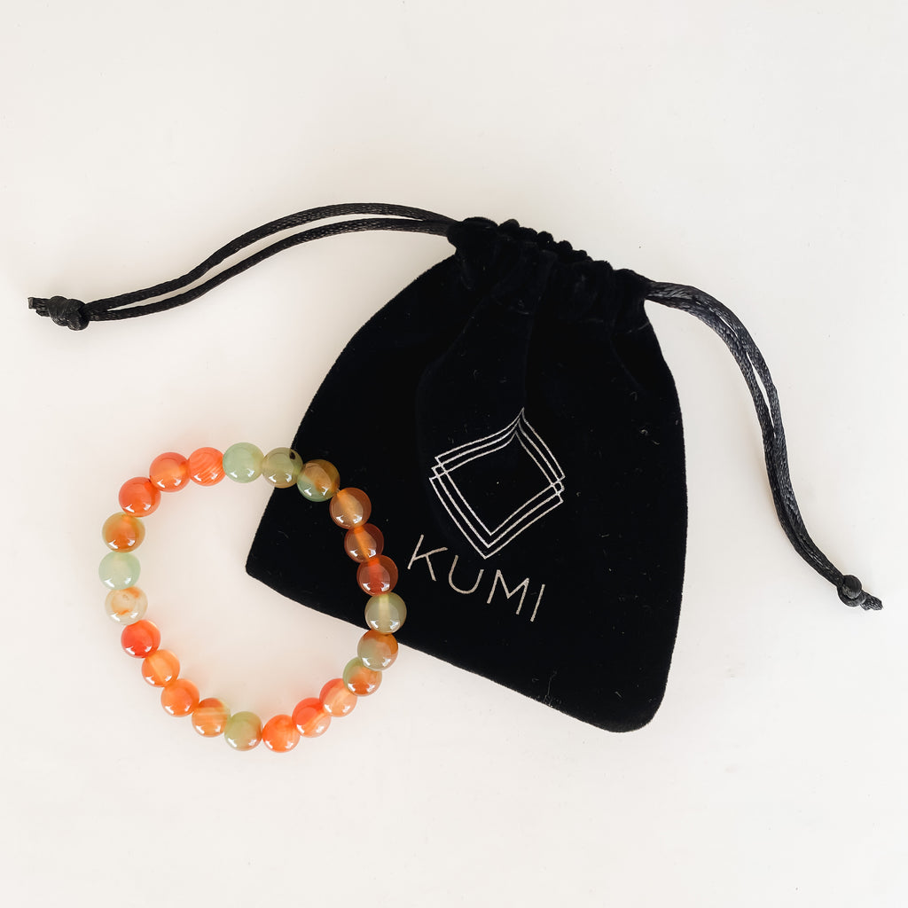 Orange Onyx Active Energy Bracelet