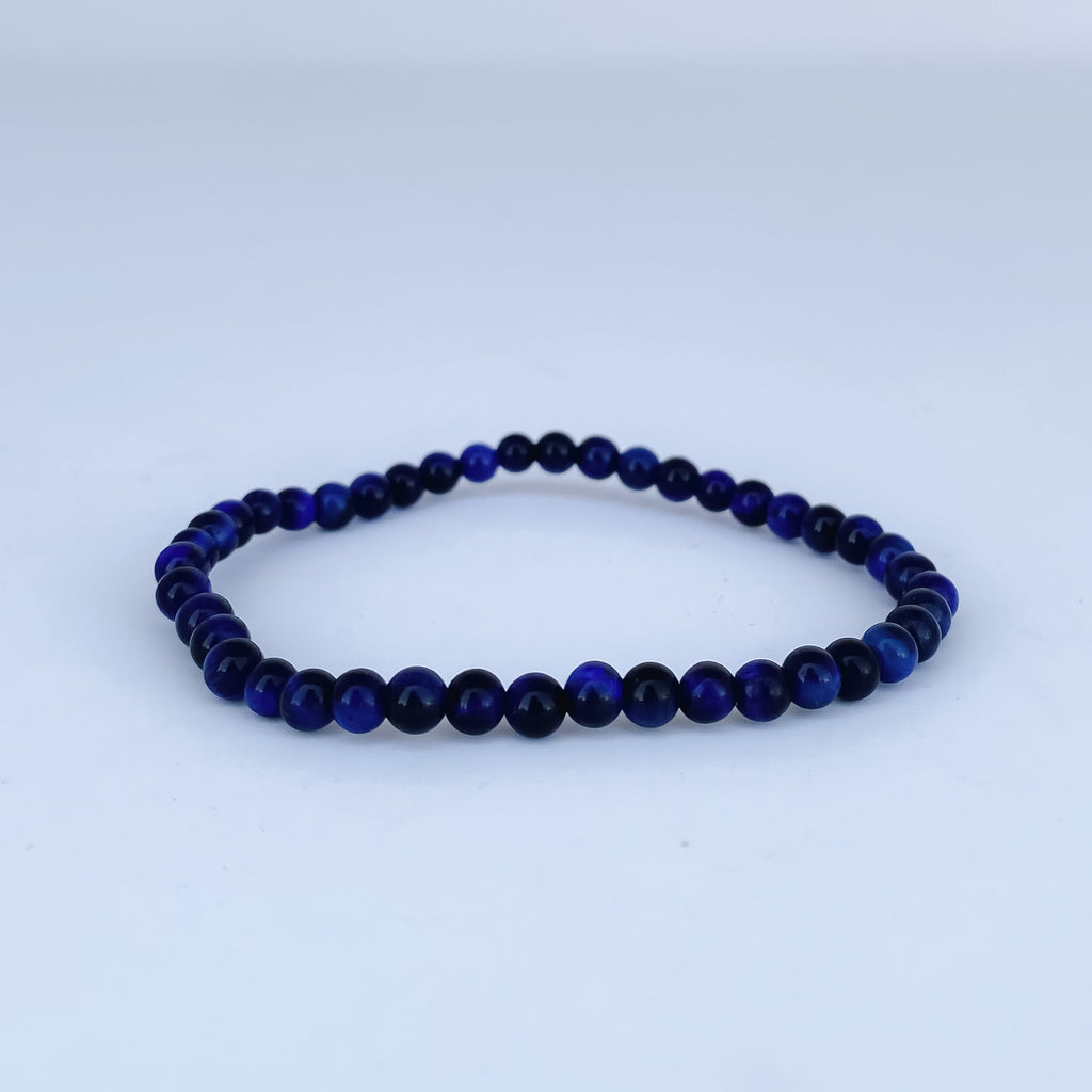 Blue Tigers Eye Gemstone Bracelet