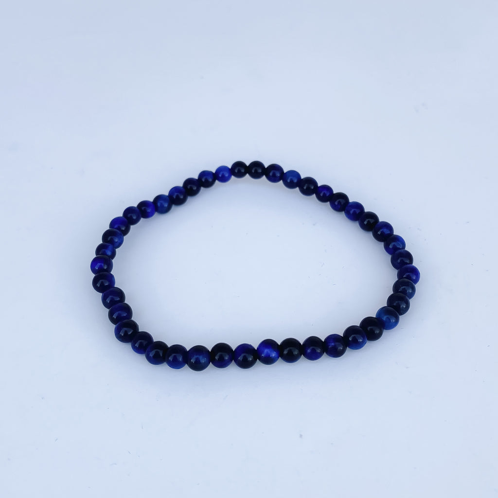Blue Tigers Eye Gemstone Bracelet