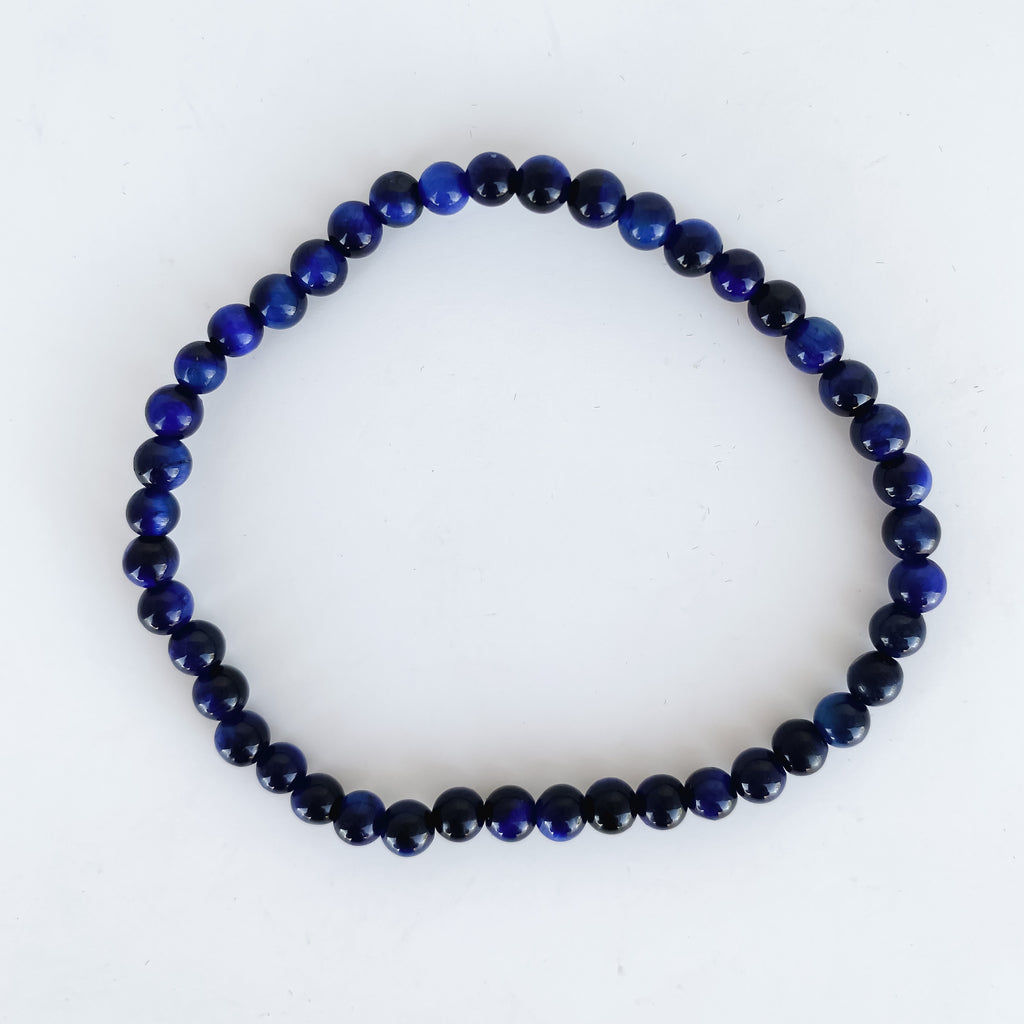 Blue Tigers Eye Gemstone Bracelet