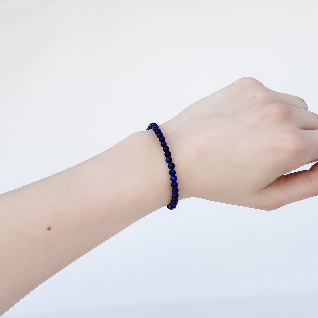 Blue Tigers Eye Gemstone Bracelet