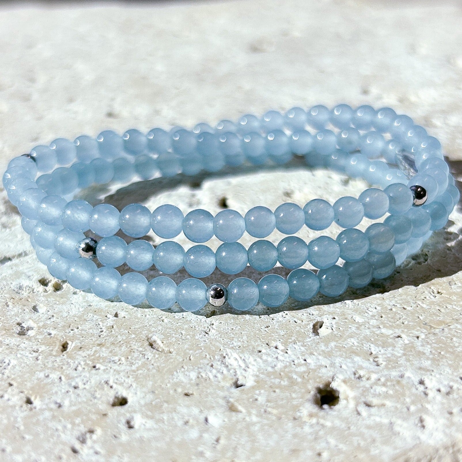 Blue jade bracelet on sale