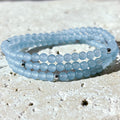 Sky Blue Jade Gemstone Wrap Bracelet