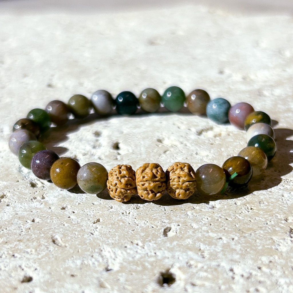 Indian Agate - Zen Diffuser Bracelet