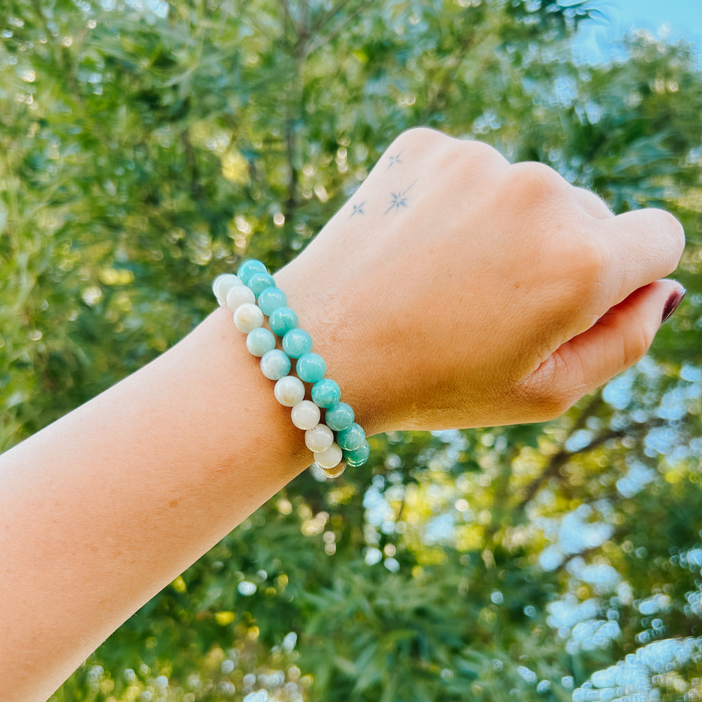 Mixed Amazonite 8mm Gemstone Bracelet