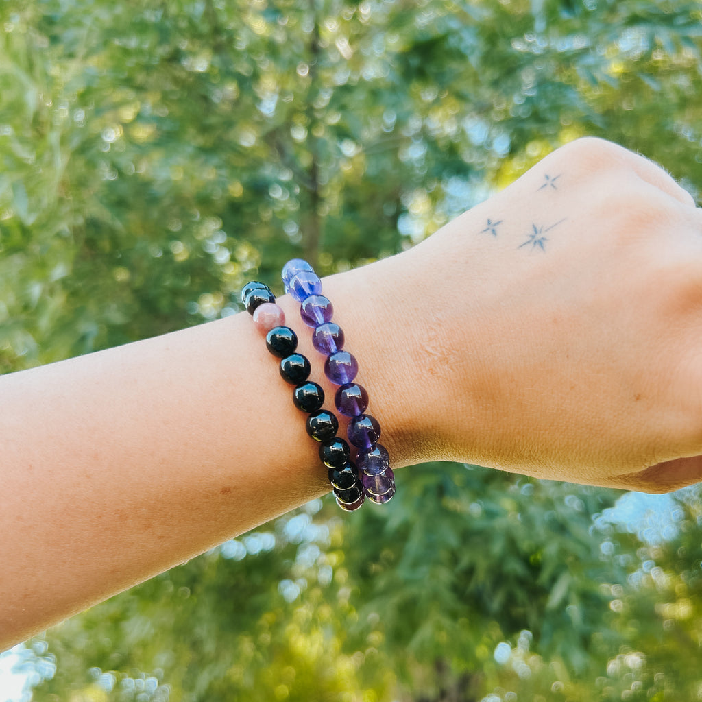 Rainbow Tourmaline 8mm Gemstone Bracelet