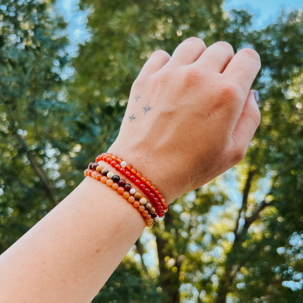 Red Agate Gemstone Bracelet