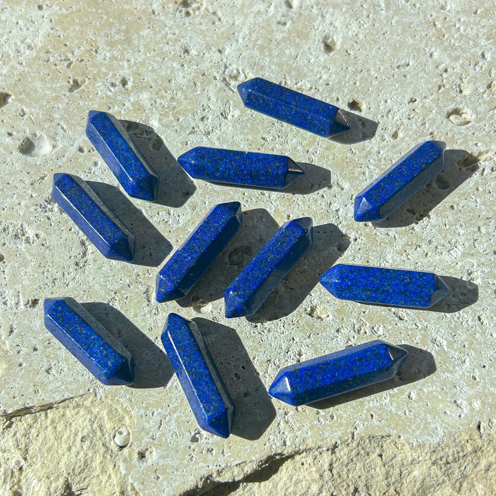 Lapis Lazuli Double Pointed Hexagonal Column