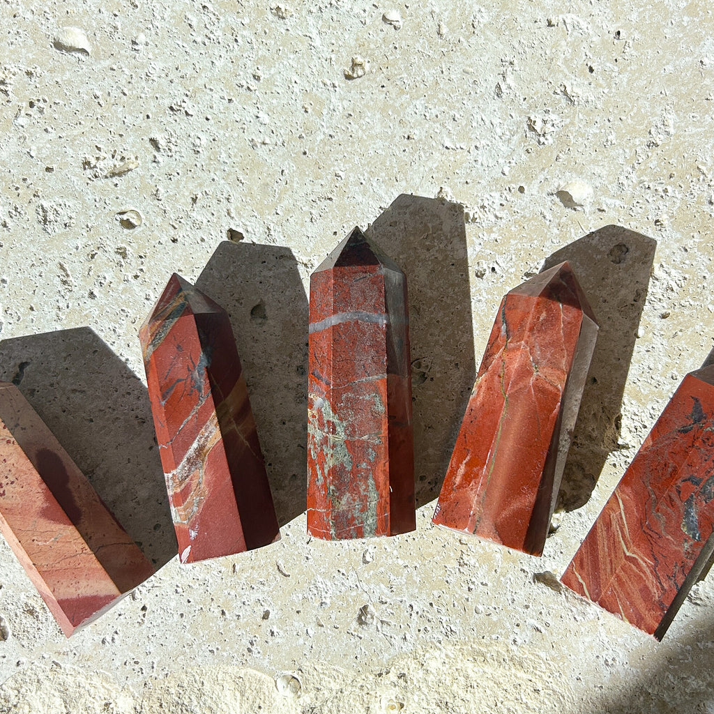 Natural Red Jasper Tower