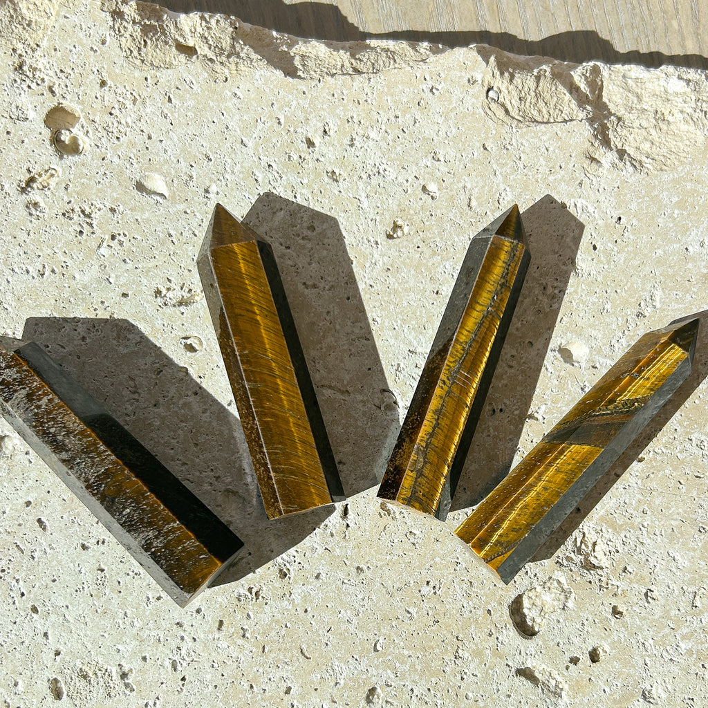 Natural Tigers Eye Crystal Tower