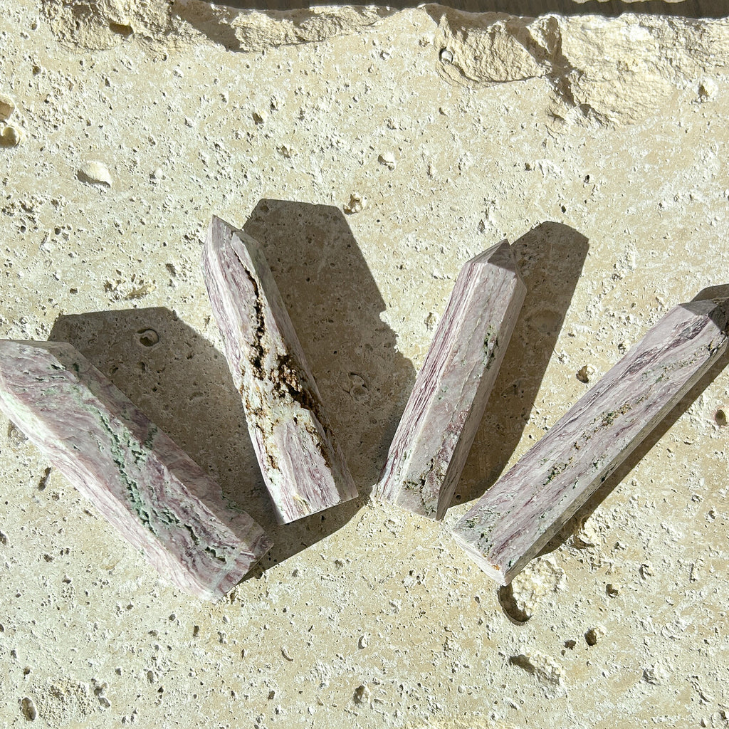 Natural Red Mica Crystal Tower