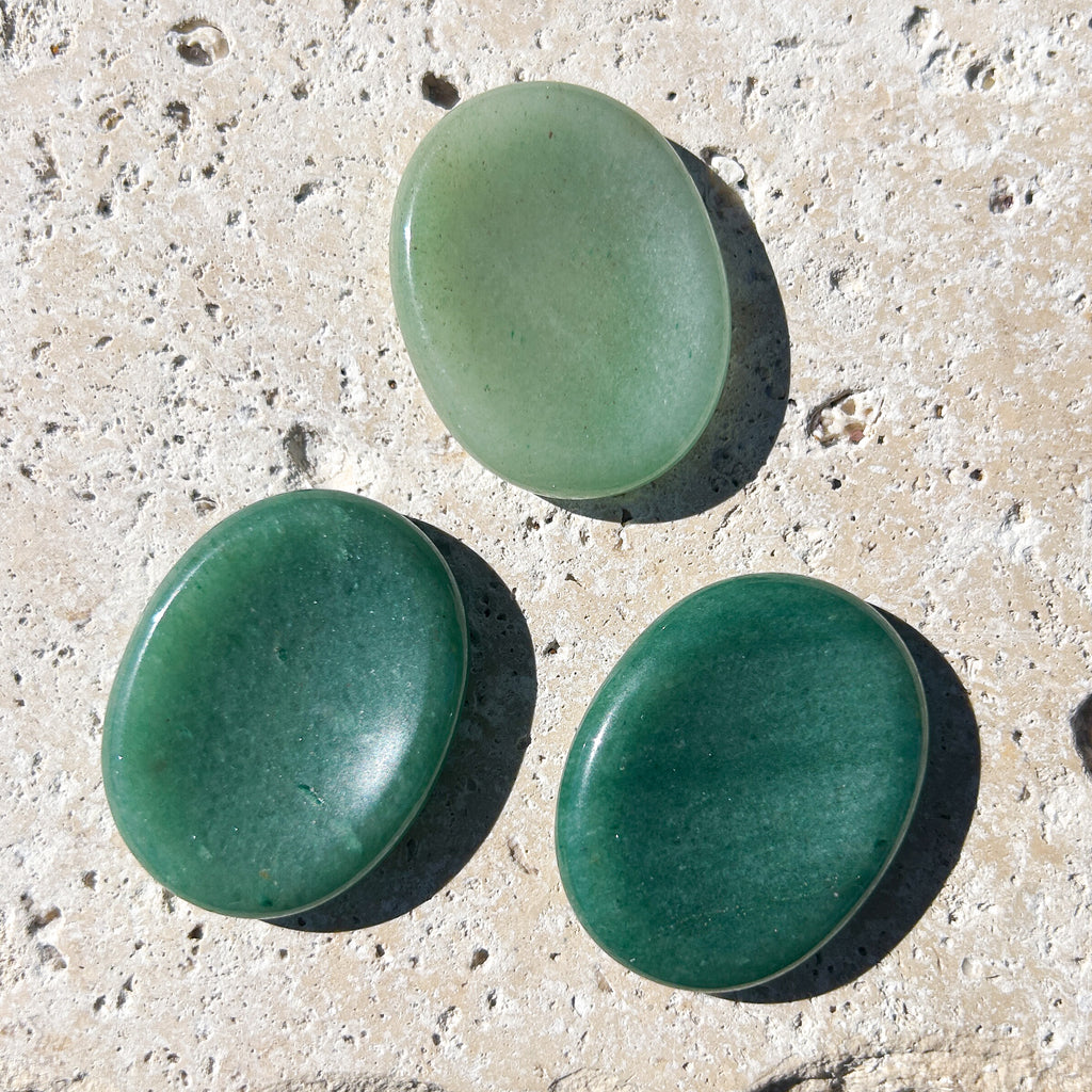Natural Green Aventurine Worry Stones