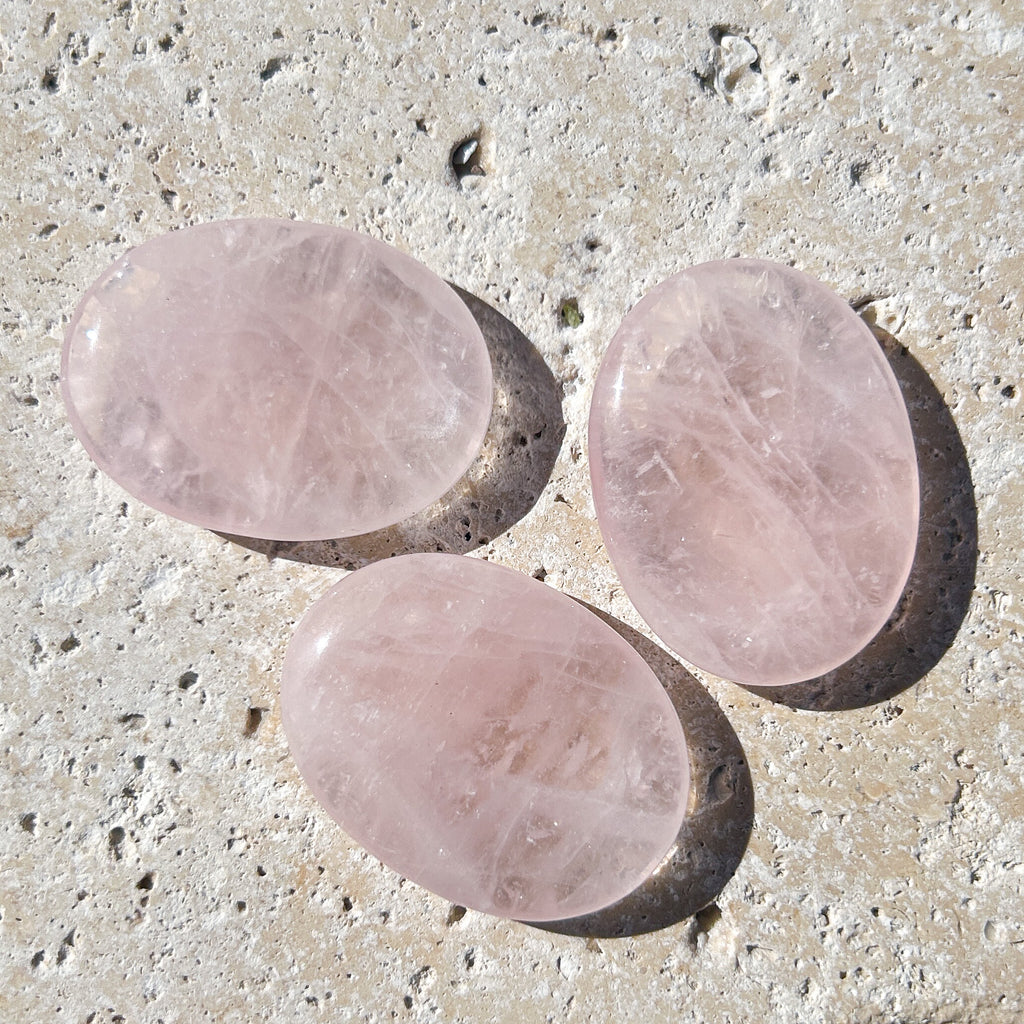 Small Rose Quartz Worry Stone