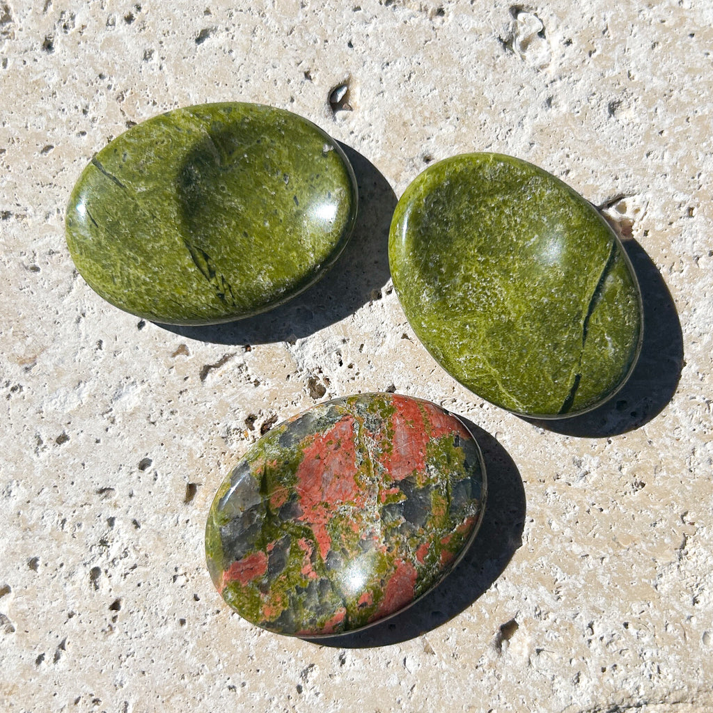 Small Unakite Worry Stone
