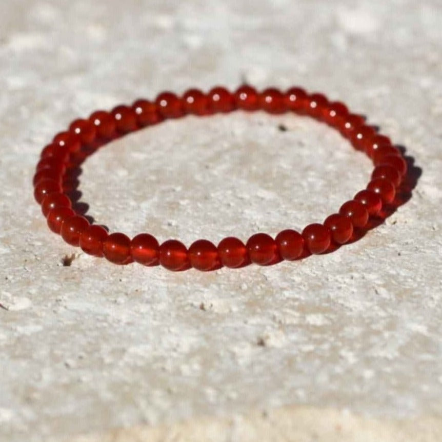 Red Agate Gemstone Bracelet