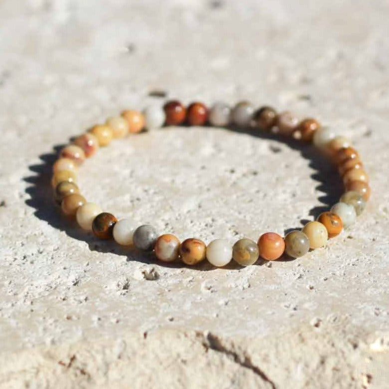 Crazy Lace Agate Gemstone Bracelet