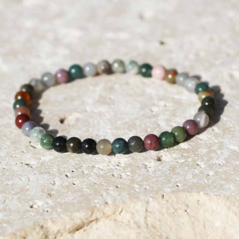 Becca Stones Bracelet - Dark Grey Agate 6mm – JLynn Jewelry