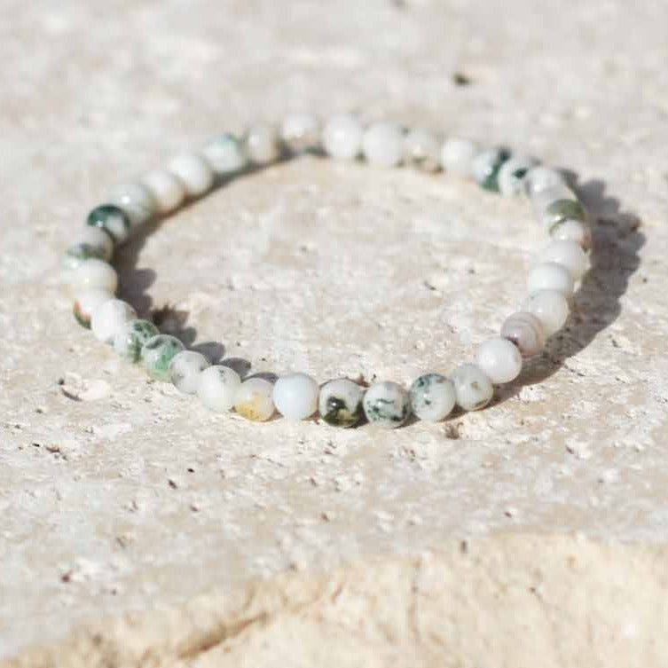 Tree Agate Gemstone Bracelet