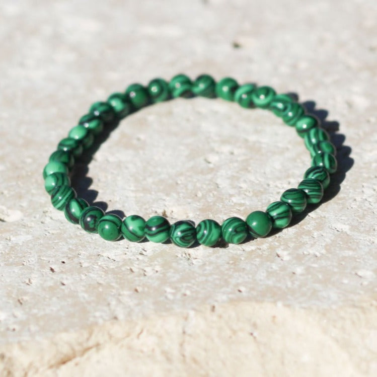Green Malachite Gemstone Bracelet