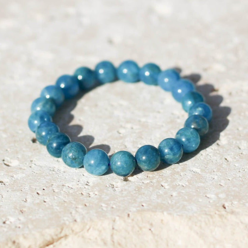 Natural Apatite 8mm Gemstone Bracelet