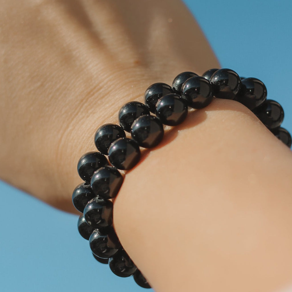 Black Tourmaline 8mm Gemstone Bracelet