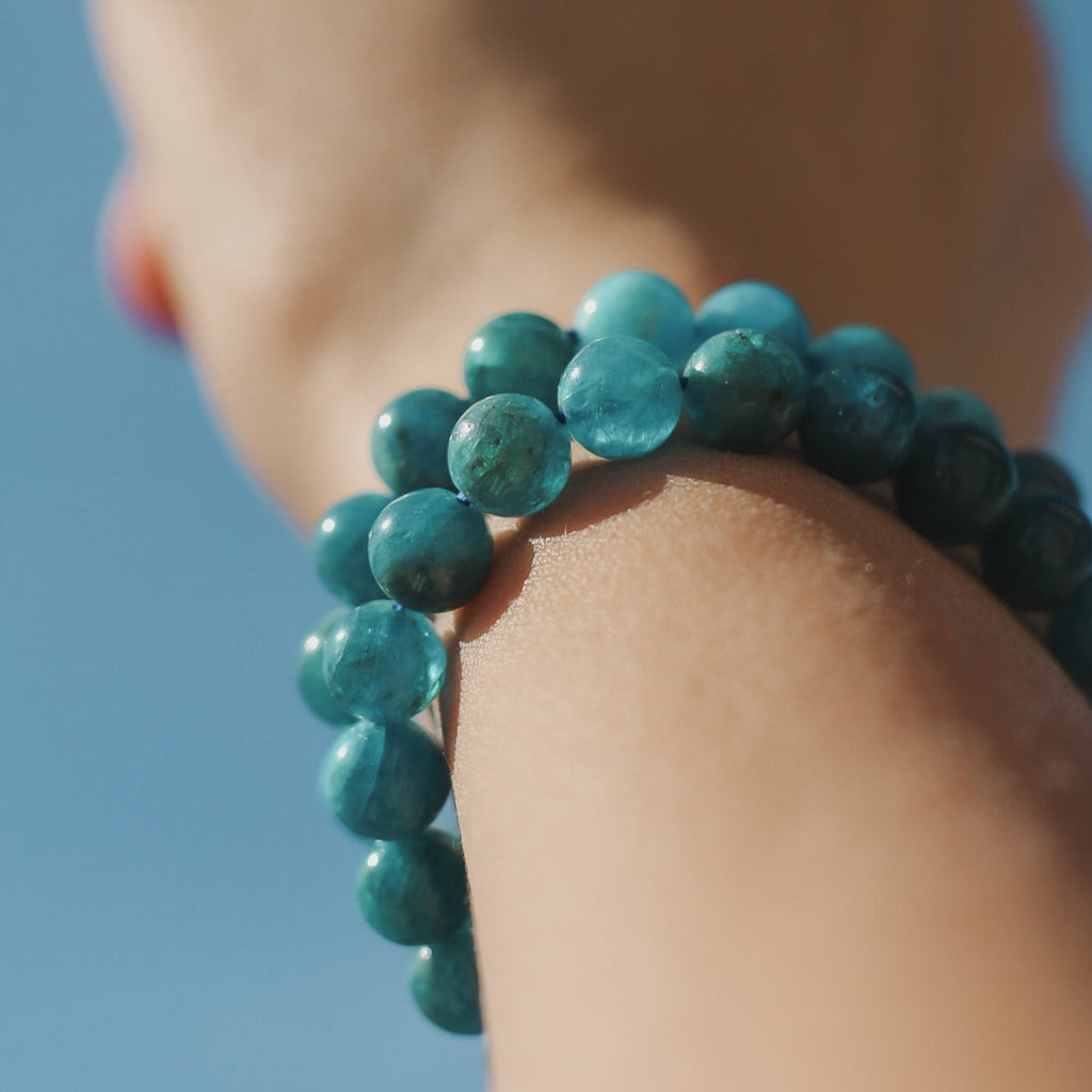 Natural Apatite 8mm Gemstone Bracelet