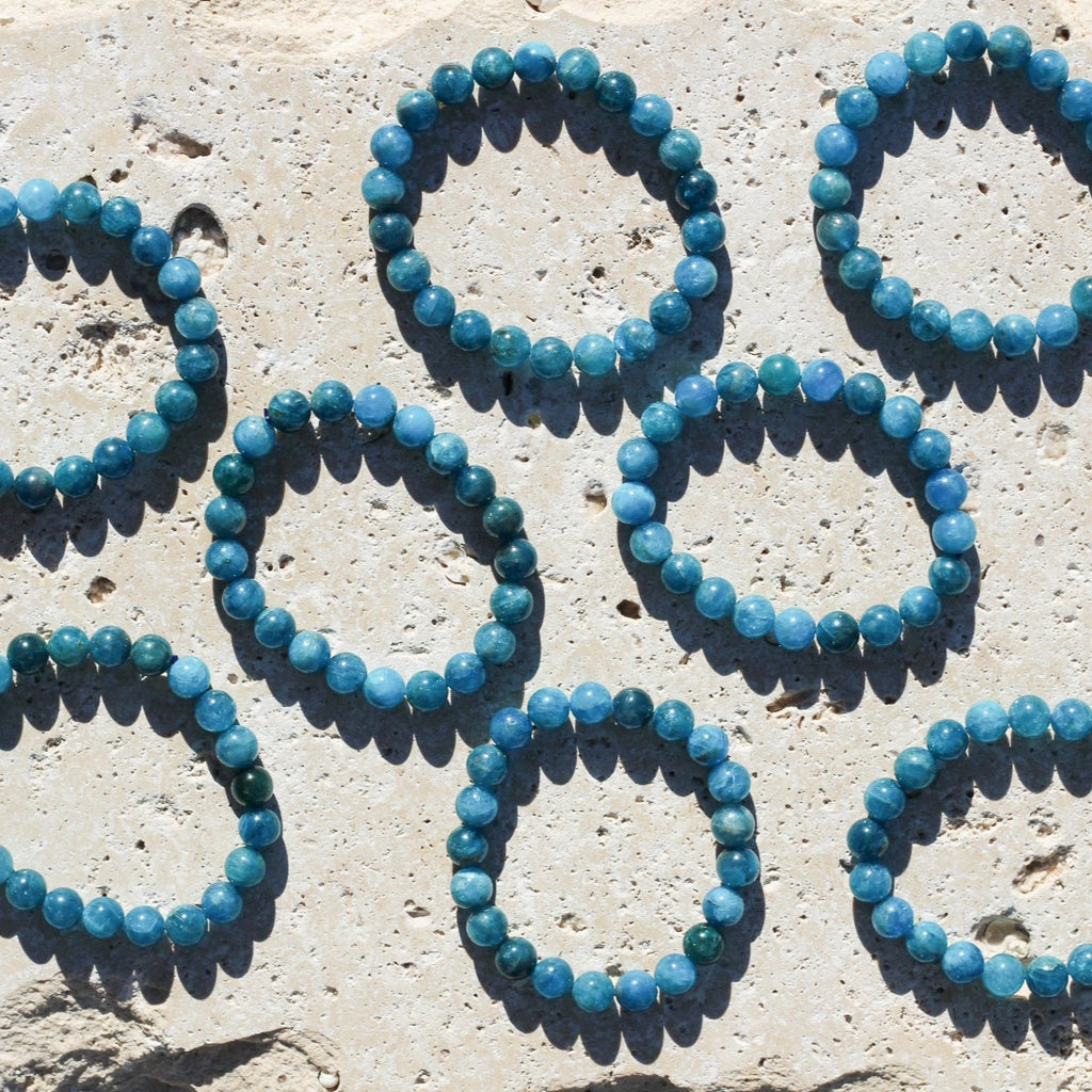 Natural Apatite 8mm Gemstone Bracelet