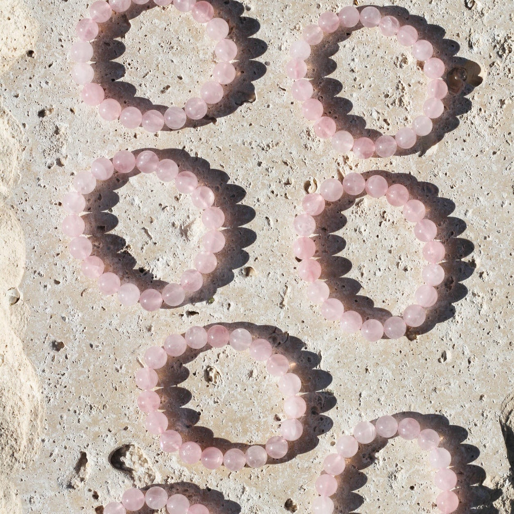 Rose Quartz 8mm Gemstone Bracelet