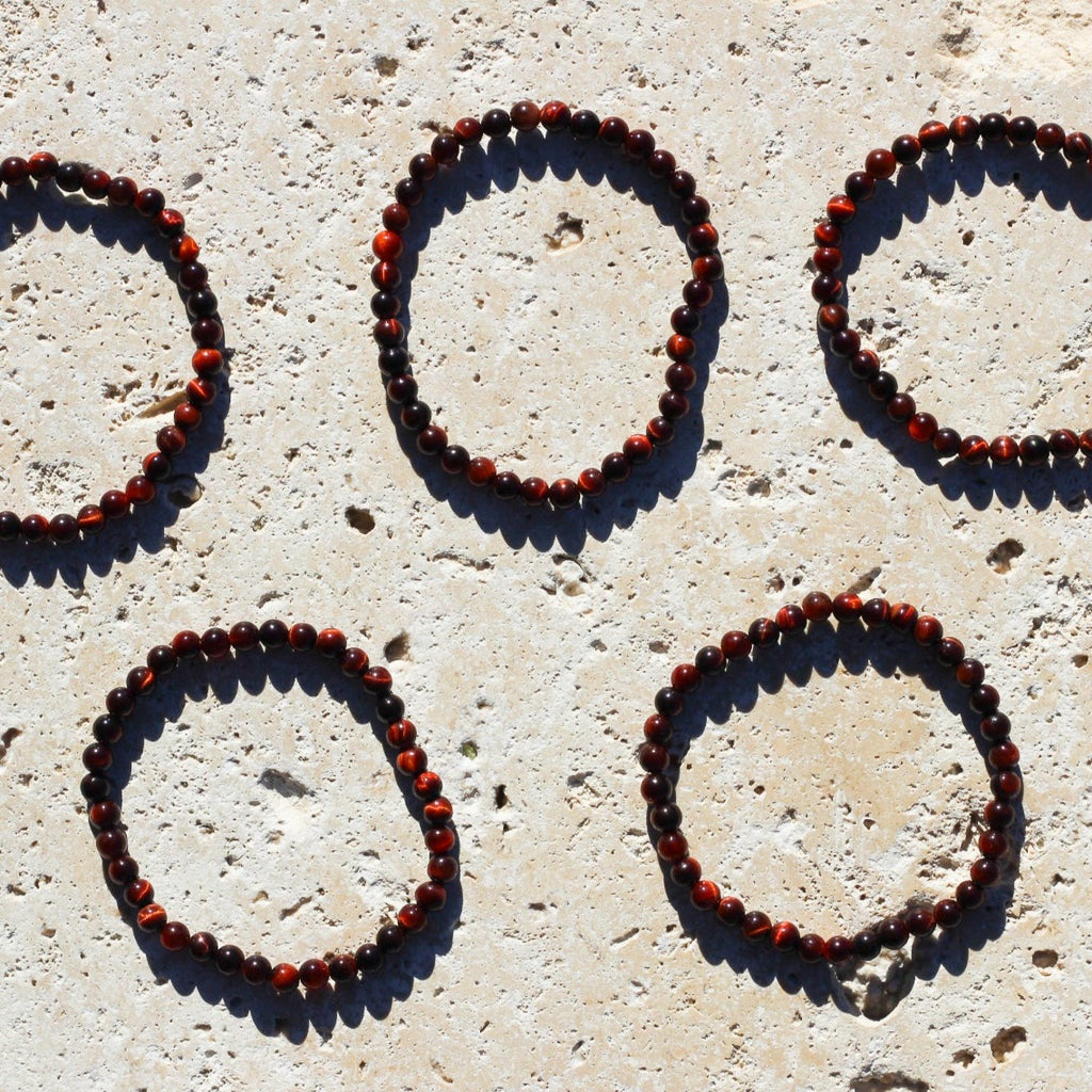 Red Tiger's Eye Gemstone Bracelet