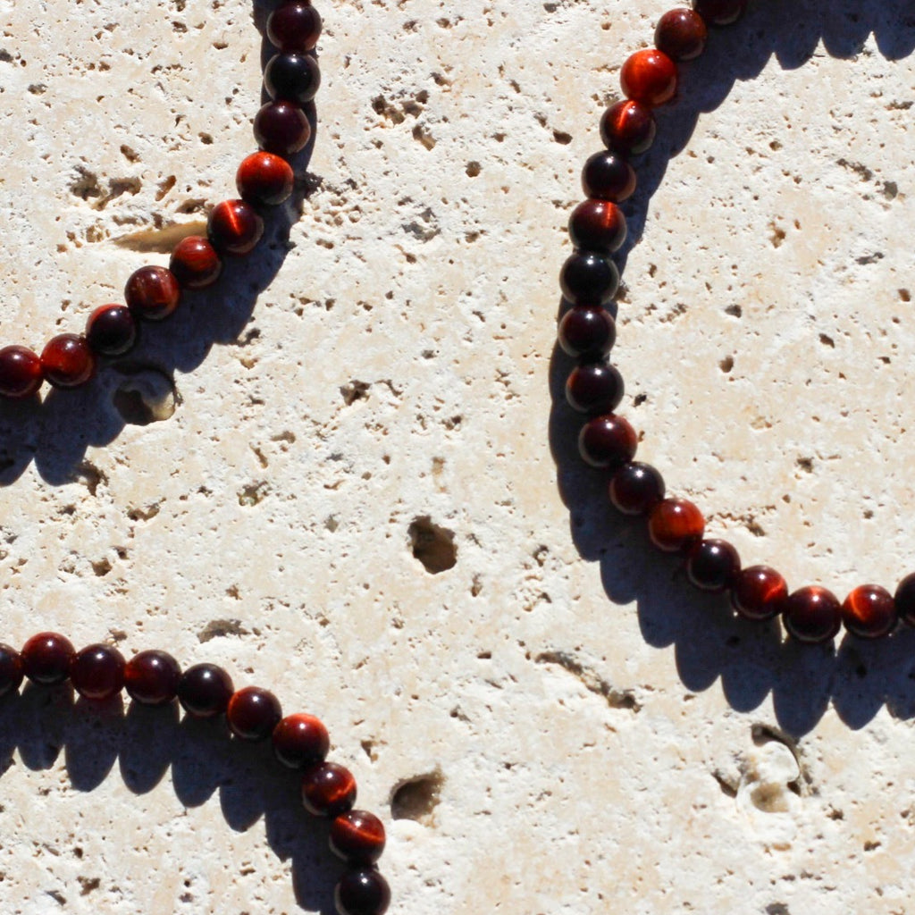 Red Tiger's Eye Gemstone Bracelet